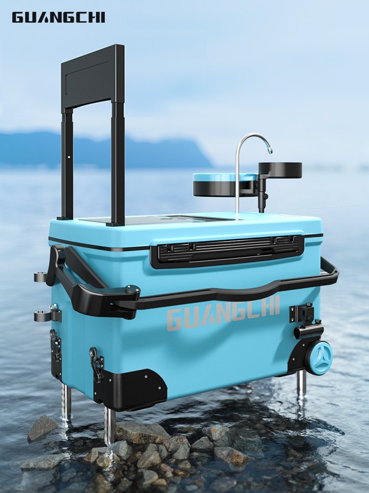 New fishing boxes full of 2023 super-light multi-purpose stations, with gear and fishing tanks free of installation